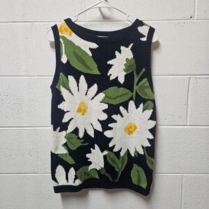 Jones New York Size Medium Daisy Vest